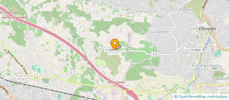 localisation de l'entreprise SCI DU FLEUVE à SANARY-SUR-MER