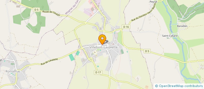 localisation de l'entreprise SCI DU FNIEN à VILLEBOIS-LAVALETTE