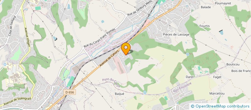 localisation de l'entreprise SCI DU FOIRAIL  PONT-DU-CASSE