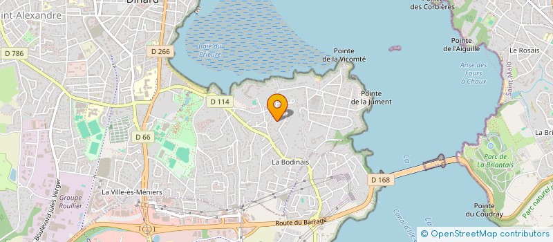 localisation de l'entreprise SCI DU FOL CLOS  DINARD