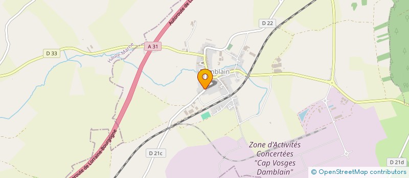 localisation de l'entreprise SCI DU FOLLOT  DAMBLAIN