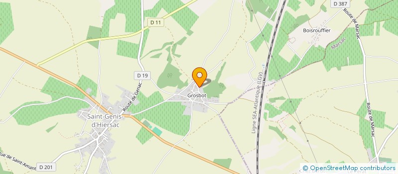 localisation de l'entreprise SCI DU FOND CHIRON à SAINT-GENIS-D'HIERSAC