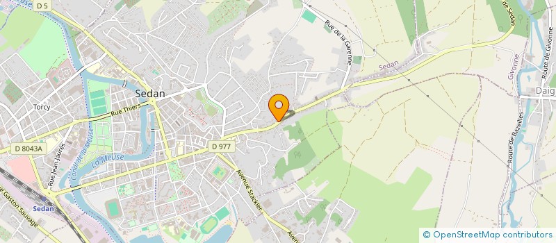 localisation de l'entreprise SCI DU FOND DE GIVONNE  SEDAN