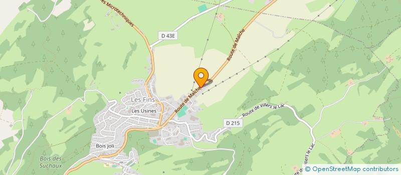 localisation de l'entreprise SCI DU FOND DE LA COMBE  LES FINS