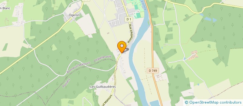 localisation de l'entreprise SCI DU FONDS DES ROCHES  BONNEUIL-MATOURS