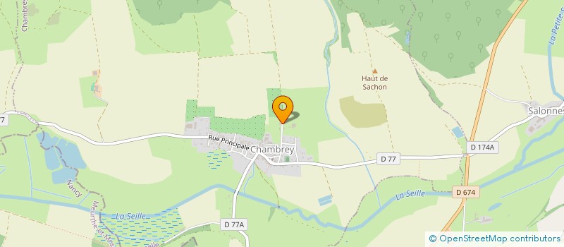 localisation de l'entreprise SCI DU FONSONVAL  CHAMBREY