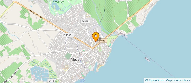 localisation de l'entreprise SCI DU FONT DE TROUILLY à MEZE