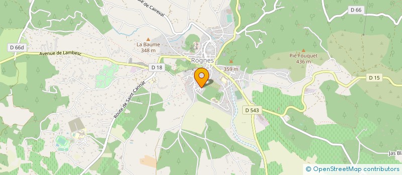 localisation de l'entreprise SCI DU FONT DE VABRE  ROGNES