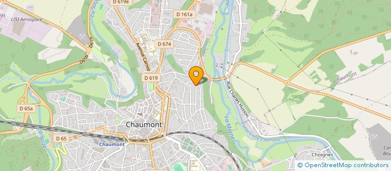 localisation de l'entreprise SCI DU FONT DE VEYRE à CHAUMONT