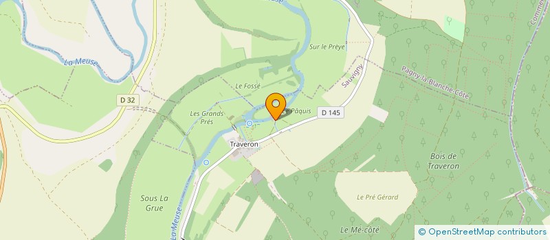 localisation de l'entreprise SCI DU FONTENO à BRIXEY-AUX-CHANOINES
