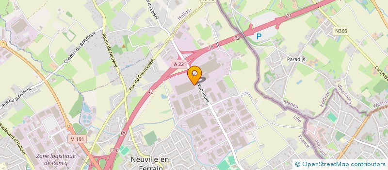 localisation de l'entreprise SCI DU FOREST à NEUVILLE-EN-FERRAIN
