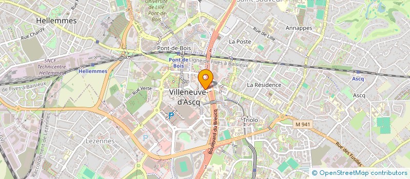 localisation de l'entreprise SCI DU FORT à VILLENEUVE-D'ASCQ