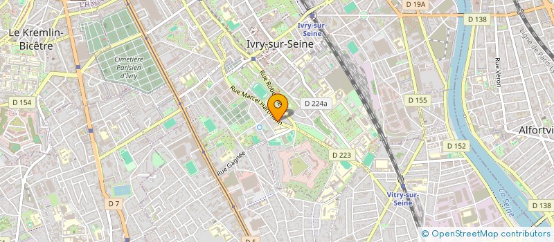 localisation de l'entreprise SCI DU FORT à IVRY-SUR-SEINE