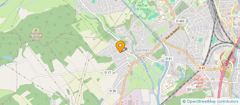 localisation de l'entreprise SCI DU FORT à BAVILLIERS