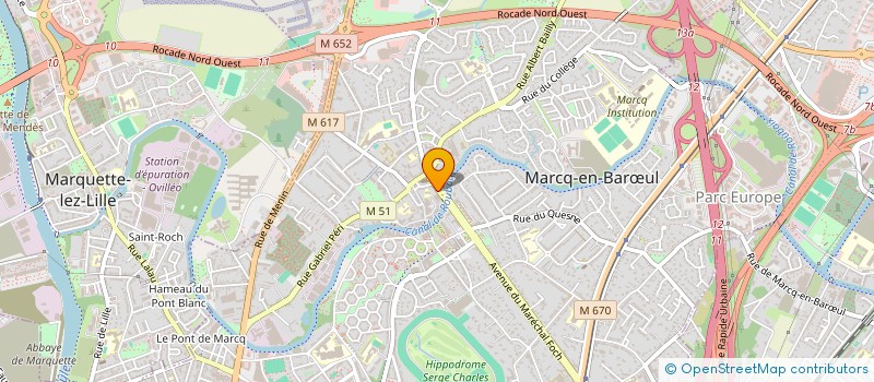 localisation de l'entreprise SCI DU FORT  MARCQ-EN-BARUL