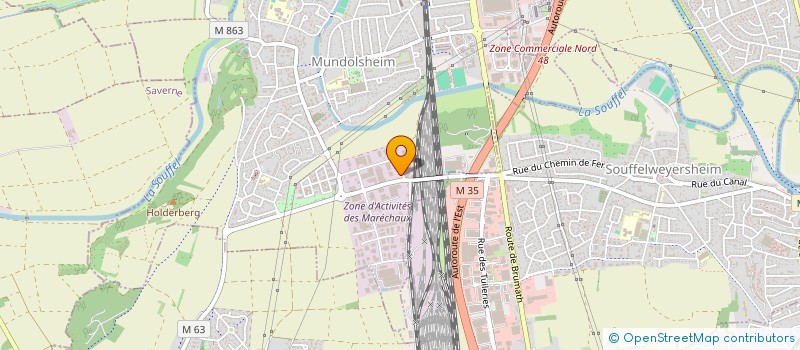 localisation de l'entreprise SCI DU FORT  MUNDOLSHEIM