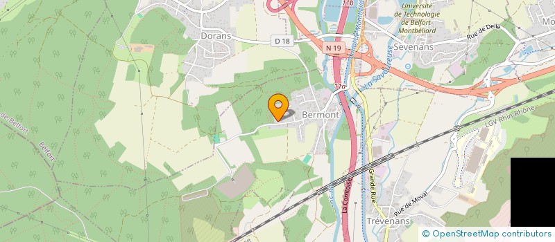 localisation de l'entreprise SCI DU FORT à BERMONT