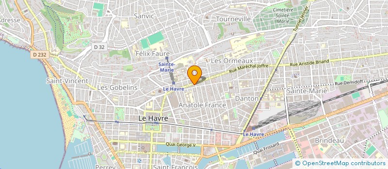 localisation de l'entreprise SCI DU FORT  LE HAVRE