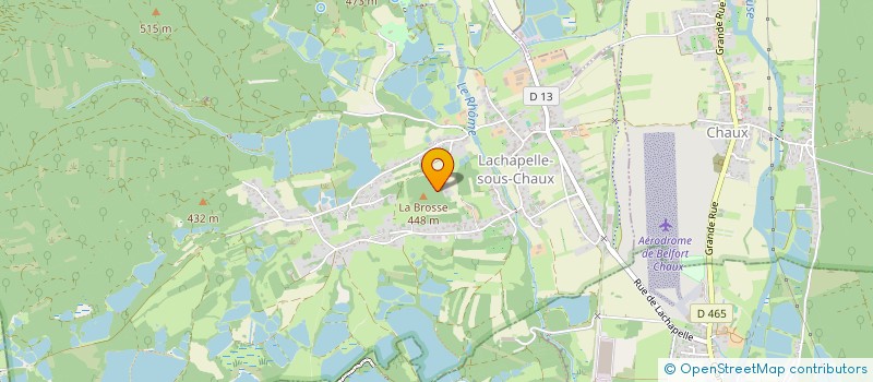 localisation de l'entreprise SCI DU FORT HATRY à LACHAPELLE-SOUS-CHAUX