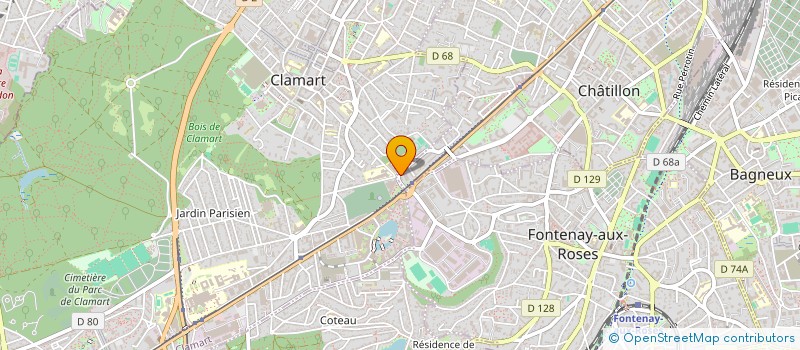 localisation de l'entreprise SCI DU FORT II  CHATILLON