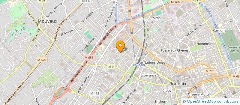 localisation de l'entreprise SCI DU FORT SAINT ANTOINE  ROUBAIX