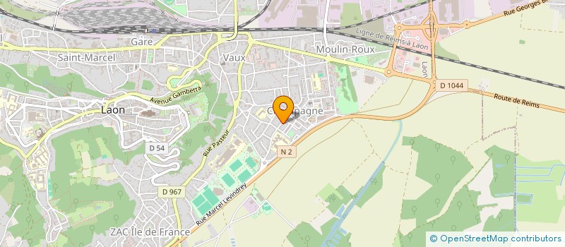 localisation de l'entreprise SCI DU FORUM à LAON