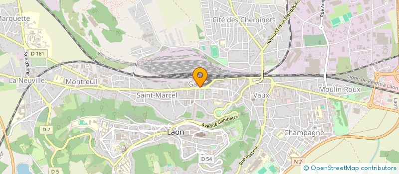 localisation de l'entreprise SCI DU FORUM à LAON