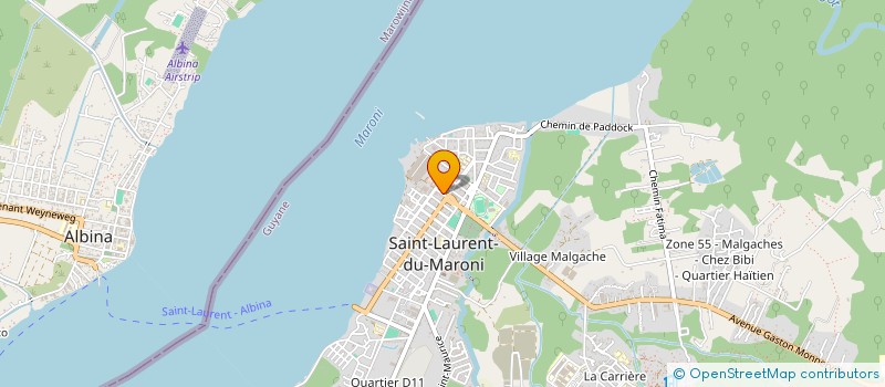 localisation de l'entreprise SCI DU FOSSE DE L ISLE D OR à SAINT-LAURENT-DU-MARONI