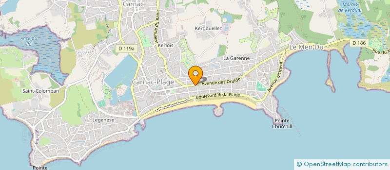 localisation de l'entreprise SCI DU FOU DE BASSAN  CARNAC