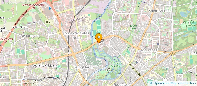 localisation de l'entreprise SCI DU FOUGERAY  RENNES