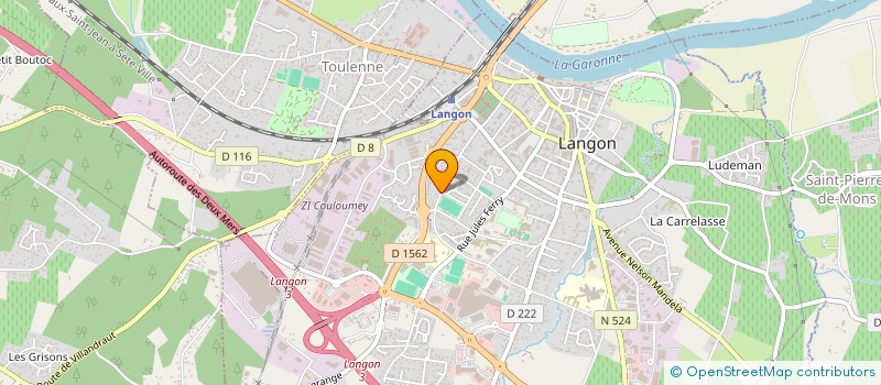 localisation de l'entreprise SCI DU FOUR à LANGON