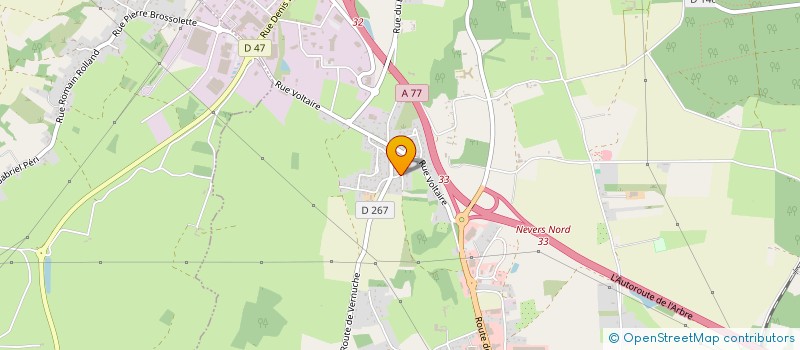 localisation de l'entreprise SCI DU FOUR  VARENNES-VAUZELLES