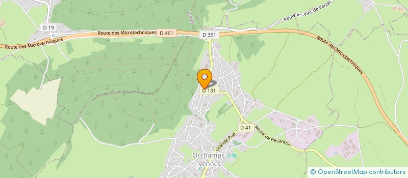 localisation de l'entreprise SCI DU FOUR  ORCHAMPS-VENNES