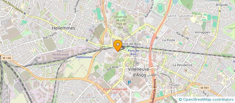 localisation de l'entreprise SCI DU FOUR A CHAUX à VILLENEUVE-D'ASCQ