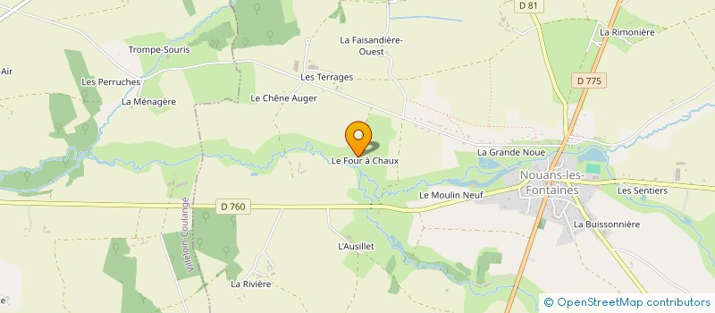 localisation de l'entreprise SCI DU FOUR A CHAUX  LOCHE-SUR-INDROIS