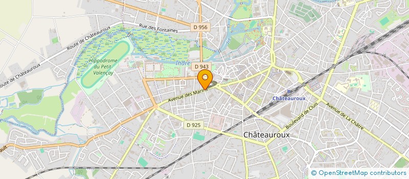 localisation de l'entreprise SCI DU FOUR A CHAUX à CHATEAUROUX