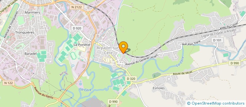 localisation de l'entreprise SCI DU FOUR A CHAUX à ARPAJON-SUR-CERE