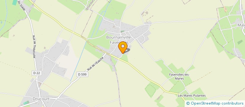 localisation de l'entreprise SCI DU FOUR A PAIN  BOURNAINVILLE-FAVEROLLES