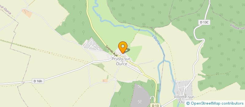 localisation de l'entreprise SCI DU FOURNEAU  PRUSLY-SUR-OURCE