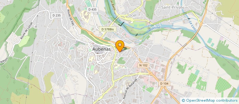 localisation de l'entreprise SCI DU FOURNIER à AUBENAS