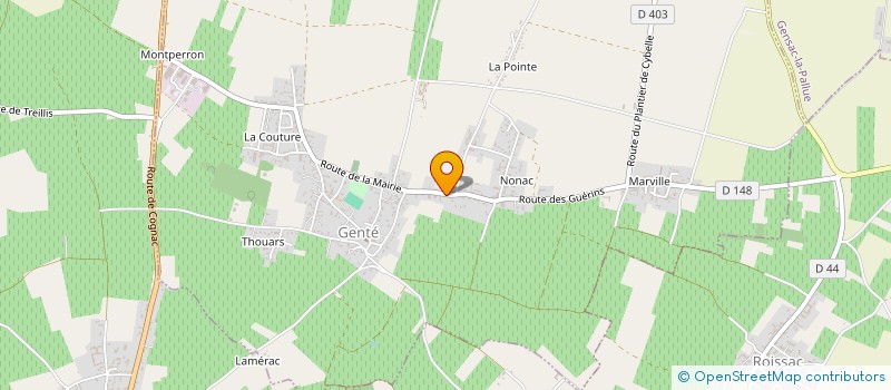 localisation de l'entreprise SCI DU FOURNIL  GENTE