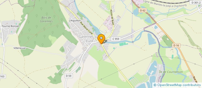 localisation de l'entreprise SCI DU FOYER  GARENNES-SUR-EURE