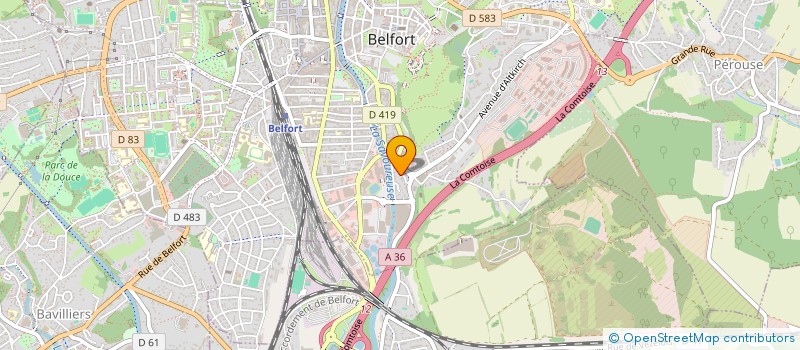 localisation de l'entreprise SCI DU FOYER-DANJOUTIN à BELFORT