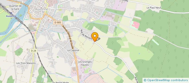 localisation de l'entreprise SCI DU FRAGNOT  AUXONNE