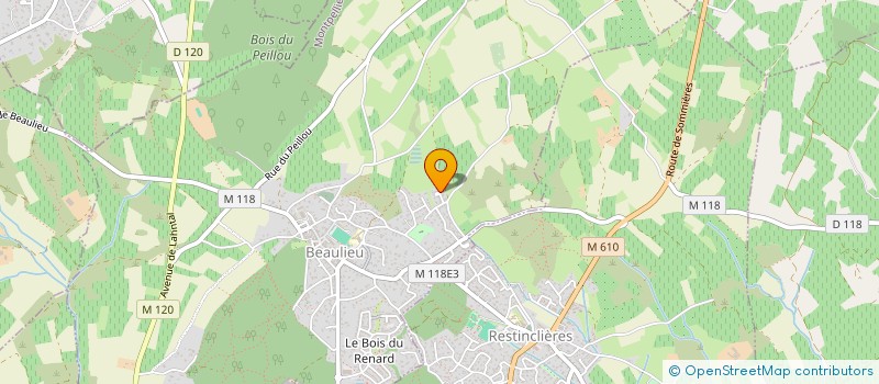 localisation de l'entreprise SCI DU FRAGON à BEAULIEU