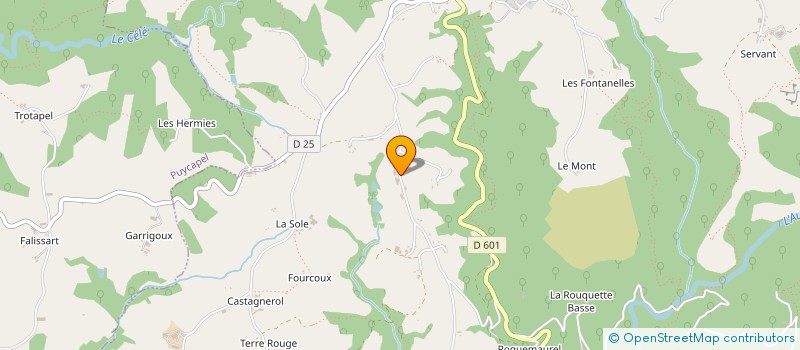 localisation de l'entreprise SCI DU FRAUST à CASSANIOUZE
