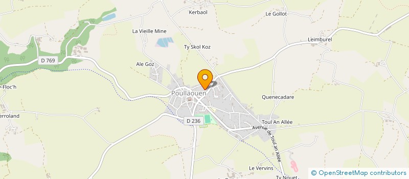 localisation de l'entreprise SCI DU FREAU  POULLAOUEN