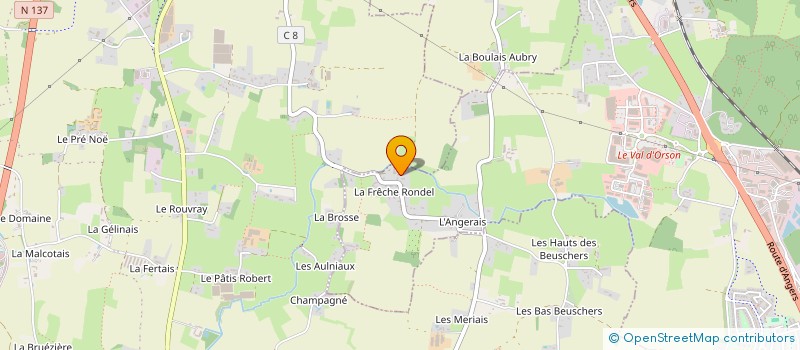 localisation de l'entreprise SCI DU FRECHE  VERN-SUR-SEICHE