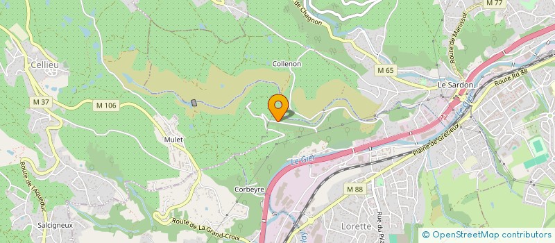 localisation de l'entreprise SCI DU FREIN  LORETTE