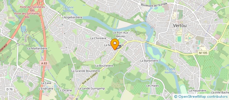 localisation de l'entreprise SCI DU FRENE ROND  VERTOU